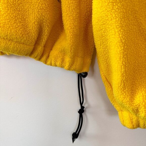 Vintage Tri-Mountain Yellow Half Zip Fleece Pullover with Embroidered Front Logo - Picture 14 of 15